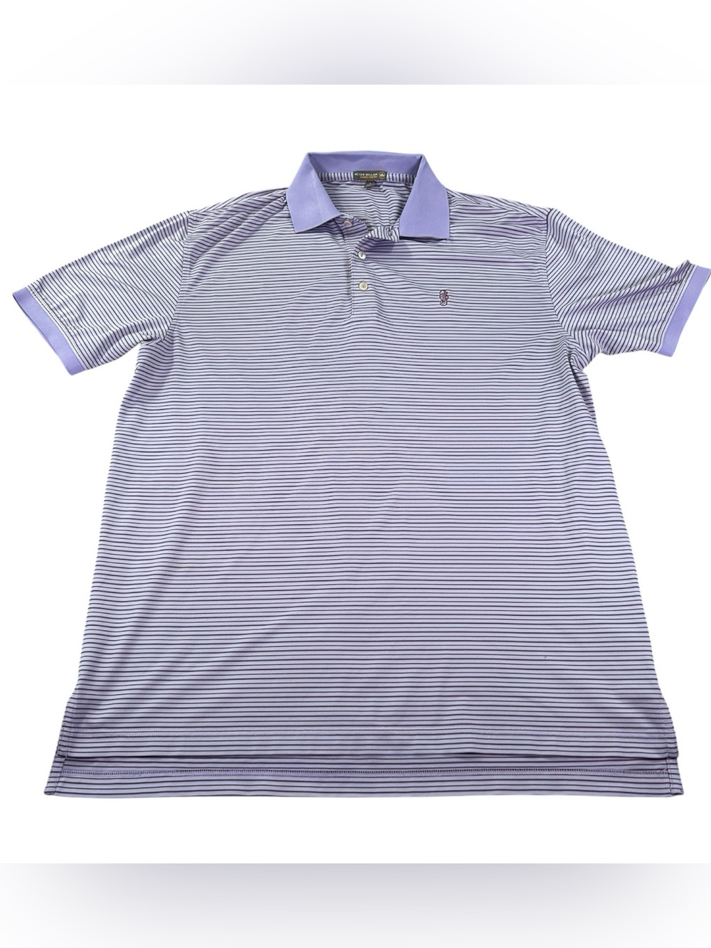 Peter Millar Summer Comfort Golf Polo Men’s L Lavender Purple Quiet Luxury